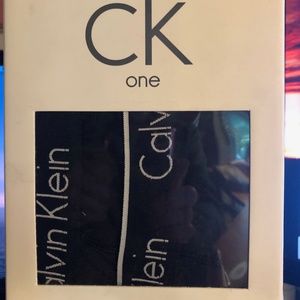 CK One, 2-pack Black Boxer Cotton Briefs, LG